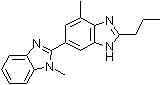 PI-10400 2-n-Propyl-4-methyl-6-(1-methylbenzimidazole-2-yl)benzimidazole (152628-02-9)