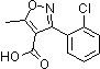PI-12035 5-Methyl-3-(2'-chlorophenyl)-4-isoxazolecarboxylic acid (23598-72-3)