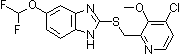 PI-12261 5-Difluoromethoxy-2-[(4-chloro-3-methoxy-2-pyridinyl)methyl]thio-1H-benzimidazole (368890-20-4)