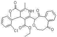 PI-12449 4-(2-Chlorophenyl)-3-ethoxycarbonyl-2-[(2-phthaloylethoxy)methyl]-5-methoxycarbonyl-6-methyl-1,4-dihydropyridine (Not available)