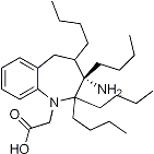 PI-12462 (3-Amino-2,2,3,4-tetrabutyl-2,3,4,5-tetrahydro-benzo[b]azepin-1-yl)acetic acid (Not available)