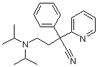 PI-12467 4-(Diisopropylamino)-2-phenyl-2-(pyridin-2-yl)butanenitrile (5005-46-9)