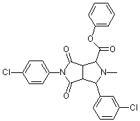 PI-12501 3-(3-Chlorophenyl)-5-(4-chlorophenyl)-4,6-dioxo-2-methyl-1-phenyloctahydropyrrolo[3,4-c]pyrrole-1-carboxy (Not available)