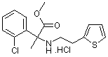 PI-12516 Methyl 2-(2-chlorophenyl)-2-(2-(thiophen-2-yl)ethylamino)propanoate hydrochloride (Not available)