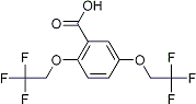 PI-12560 2,5-Bis(2,2,2-trifluoroethoxy)benzoic acid (35480-52-5)