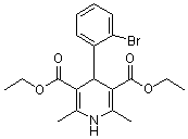 PI-12592 4-(2-Bromophenyl)-1,4-dihydro-2,6-dimethyl-3,5-pyridinedicarboxylic acid diethyl ester (Not available)