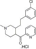 PI-12601 3-[2-(3-Chlorophenyl)ethyl]-2-pyridinyl-(1-methyl-4-piperidinyl)methanone hydrochloride (Not available)