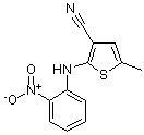 PI-12620 3-Cyano-5-methyl-2-(2-nitroanilino)thiophene (Not available)