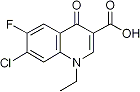 PI-12626 7-Chloro-1,4-dihydro-1-ethyl-6-fluoro-4-oxo-3-quinolinecarboxylic acid (68077-26-9)