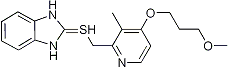 PI-12635 2-{[(3-Methyl-4-(3-methoxypropoxy)pyridinyl)methyl]thio}-1H-benzimidazole (Not available)
