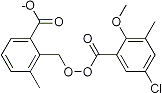 PI-12651 2-(5-Chloro-2-methoxy-3-methylbenzoylperoxymethyl)-3-methyl-benzoic acid anion (Not available)