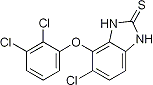 PI-12687 5-Chloro-4-(2,3-dichlorophenoxy)-1,3-dihydrobenzimidazole-2-thione (Not available)