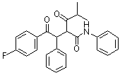 PI-12745 2[2-(4-Fluorophenyl)-2-oxo-1-phenylethyl]-4-methyl-3-oxo-pentanoic acid phenylamide (125971-96-2)