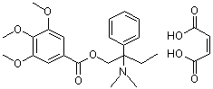 PI-12836 3,4,5-Trimethoxybenzoic acid 2-(dimethylamino)-2-phenylbutyl ester maleate salt (34140-59-5)