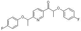 PI-13303 2-(4-Fluorophenoxy)-1-{6-[1-(4-fluorophenoxy)ethyl]pyridin-3-yl}propan-1-one (Not available)