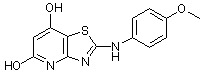 PI-13353 2-(4-Methoxyphenylamino)thiazolo[4,5-b]pyridine-5,7-diol (Not available)