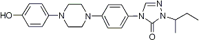 PI-13535 2-sec-Butyl-4-{4-[4-(4-hydroxyphenyl)piperazin-1-yl]phenyl}-2,4-dihydro-[1,2,4]triazol-3-one (106461-41-0)