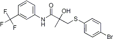 PI-13625 (R)-3-(4-Bromophenylthio)-2-hydroxy-2-methyl-N-[3-(trifluoromethyl)phenyl]propanamide (Not available)