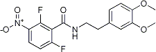 PI-13635 N-(3,4-Dimethoxyphenethyl)-2,6-difluoro-3-nitrobenzamide (Not available)