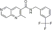 PI-13679 2-Methyl-N-[3-(trifluoromethyl)benzyl]-1,6-naphthyridine-3-carboxamide (Not available)