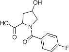 PI-13723 1-(4-Fluorobenzoyl)-4-hydroxypyrrolidine-2-carboxylic acid (Not available)