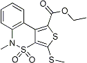 PI-13847 Ethyl 5-methyl-3-(methylthio)-4,4-dioxo-4,5-dihydro-4lambda6-benzo[c]thieno[3,4-e][1,2]thiazine-1-carboxylate (175276-42-3)