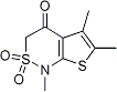 PI-13849 1,5,6-Trimethyl-1,2,3,4-tetrahydro-2lambda6-thieno[2,3-c][1,2]thiazine-2,2,4-trione (175202-79-6)