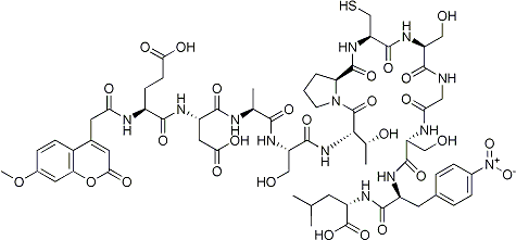 PI-13998 Mca-glu-asp-ala-ser-thr-pro-cys-ser-gly-ser-4-nitro-phe-leu (Not available)