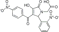 PI-14000 [3-Hydroxy-4-(4-nitrobenzoyl)-5-(2-nitrophenyl)-2-oxo-2,5-dihydropyrrol-1-yl] acetic acid (Not available)