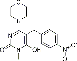 PI-14003 6-Hydroxy-1-methyl-4-morpholin-4-yl-5-(4-nitrobenzyl)-1H-pyrimidin-2-one (Not available)