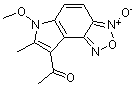 PI-14041 8-Acetyl-6-methoxy-7-methyl-6H-[1,2,5]oxadiazolo[3,4-e]indole 3-oxide (257869-88-8)