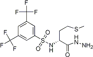 PI-14334 N-[3,5-Bis(trifluoromethyl)benzenesulphonyl]-L-methionyl hydrazide (175202-22-9)