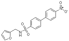 PI-14608 4'-Nitrobiphenyl-4-sulfonic acid (furan-2-yl-methyl)amide (Not available)