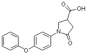 PI-14673 5-Oxo-1-(4-phenoxyphenyl)pyrrolidine-3-carboxylic acid (Not available)