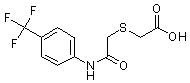 PI-14698 2-[{2-Oxo-2-[4-(trifluoromethyl)anilino]ethyl}sulphanyl]acetic acid (Not available)