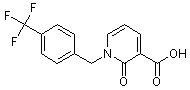 PI-14700 2-Oxo-1-[4-(trifluoromethyl)benzyl]-1,2-dihydro-3-pyridine carboxylic acid (66158-46-1)