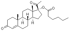 PI-14743 Hydroxyprogesterone caproate (630-56-8)