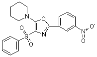 PI-14775 1-[4-Benzenesulfonyl-2-(3-nitrophenyl)oxazol-5-yl]piperidine (Not available)