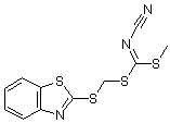 PI-14822 [(Benzo[d]thiazol-2-ylthio)methyl]methylcyanocarbonimidodithioate (109348-92-7)