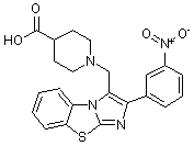 PI-15502 1-[2-(3-Nitrophenyl)benzo[d]imidazo[2,1-b]-thiazol-3-ylmethyl]piperidine-4-carboxylic acid (Not available)