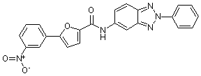 PI-15510 5-(3-Nitrophenyl)furan-2-carboxylic acid (2-phenyl-2H-benzotriazol-5-yl)amide (Not available)