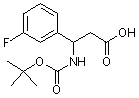 PI-15621 3-[(tert-Butoxycarbonyl)amino]-3-(3-fluorophenyl)propanoic acid (284493-59-0)
