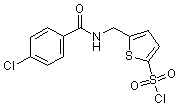 PI-15664 5-(4-Chlorobenzamidomethyl)thiophene-2-sulphonyl chloride (166964-34-7)