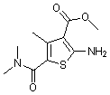 PI-15869 2-Amino-5-dimethylcarbamoyl-4-methylthiophene-3-carboxylic acid methyl ester (350996-95-1)