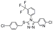 PI-17323 2-Chloro-5-(5-[(4-chlorobenzyl)thio]-4-[3-(trifluoromethyl)phenyl]-4H-1,2,4-triazol-3-yl)pyridine (680216-98-2)