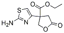 PI-17376 3-(2-amino-thiazol-4-yl)-5-oxo-tetrahydro-furan-3-carboxylic acid ethyl ester (328275-97-4)