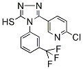 PI-17656 5-(6-Chloro-3-pyridyl)-4-[3-(trifluoromethyl)phenyl]-4H-1,2,4-triazole-3-thiol (306936-75-4)