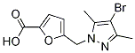 PI-17671 5-[(4-Bromo-3,5-dimethyl-1H-pyrazol-1-yl)methyl]-2-furoic acid (30635-28-4)