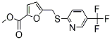 PI-17911 methyl 5-({[5-(trifluoromethyl)-2-pyridyl]thio}methyl)-2-furoate (239107-28-9)