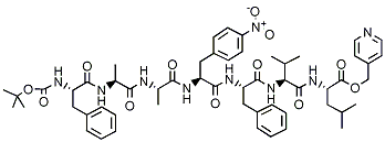 PI-18947 Boc-Phe-Ala-P-Nitro-Phe-Phe-Val-Leu-4-Hydroxy-methylpyridine ester (86063-97-0)